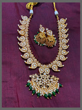 Mango Necklace With Gold Pearl In Nakshi - NN00352